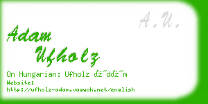 adam ufholz business card